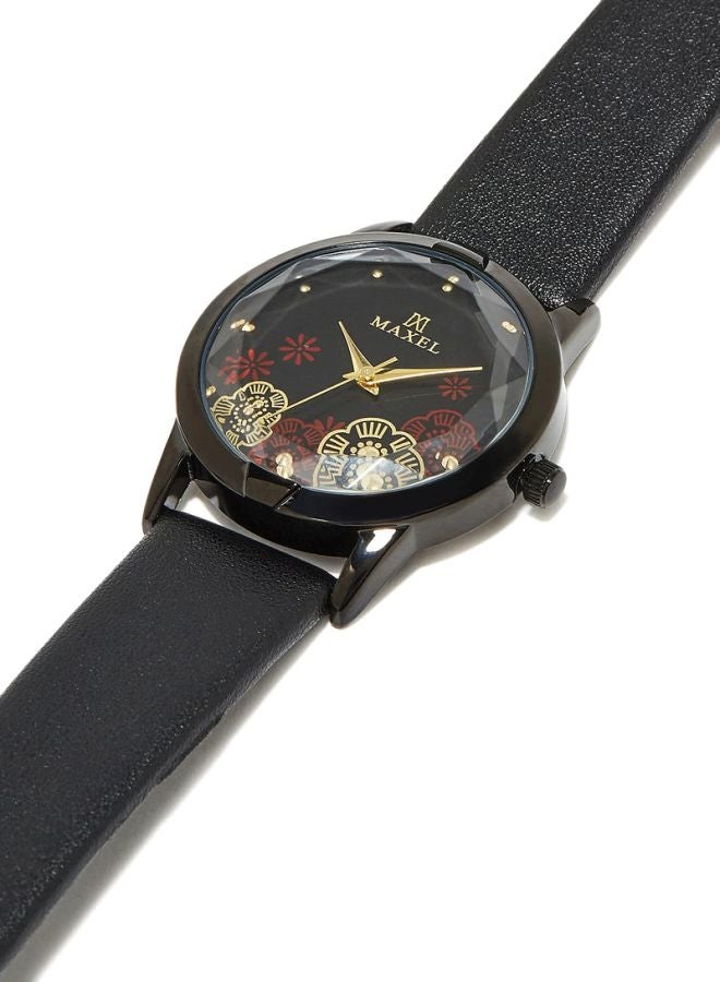 Maxel Girls' Water Resistant Analog Watch MX478 - 32 mm - Black - Image 3