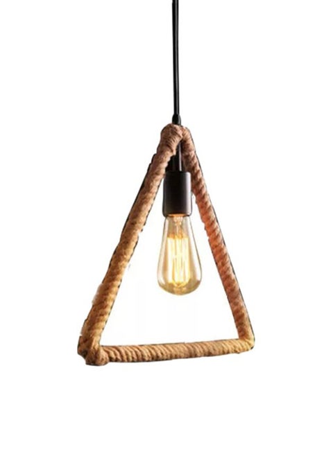 Rope Pendant Light Beige/Clear/Black