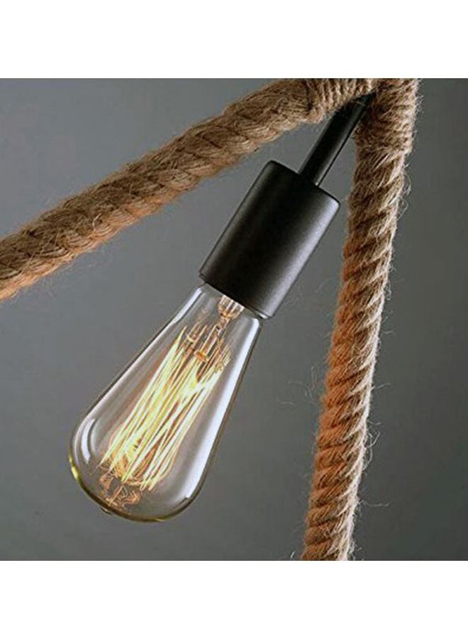 MSHAA Rope Pendant Light Beige/Clear/Black  - Image 2
