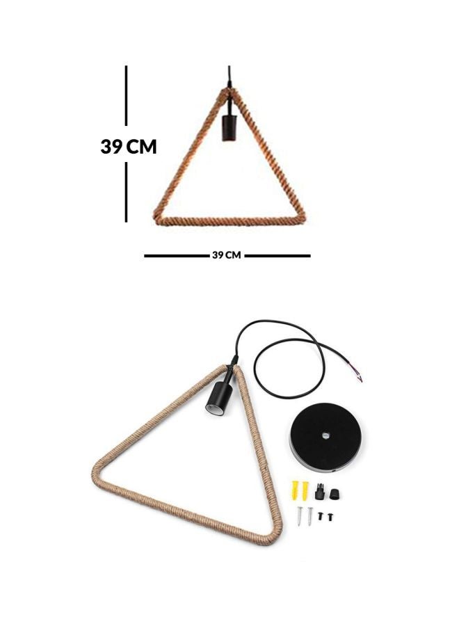 MSHAA Rope Pendant Light Beige/Clear/Black  - Image 3