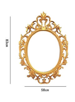 East Lady Wall-Mounted Mirror Gold/Clear 58x83cm  - Image 2