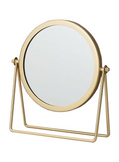 Table Top Mirror With Stand Gold/Clear 18x5.5x21cm
