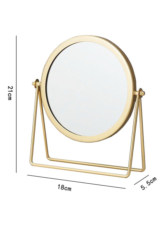 East Lady - Table Top Mirror With Stand Gold/Clear 18x5.5x21cm - Image 1