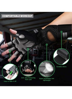 NuSense Microfiber Weight Lifting Gloves With Wrist Support 20x12x5cm  - Image 2