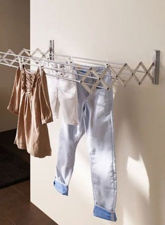 Juwel Ruck Zuck Clothes Dryer 100Cm, Extendable Wall-Mounted Dryer For Indoor And Outdoor Use, Durable, High Load Capacity, Space-Saving Design- 40132 Silver 100cm - v1599901540/N40258268A_2