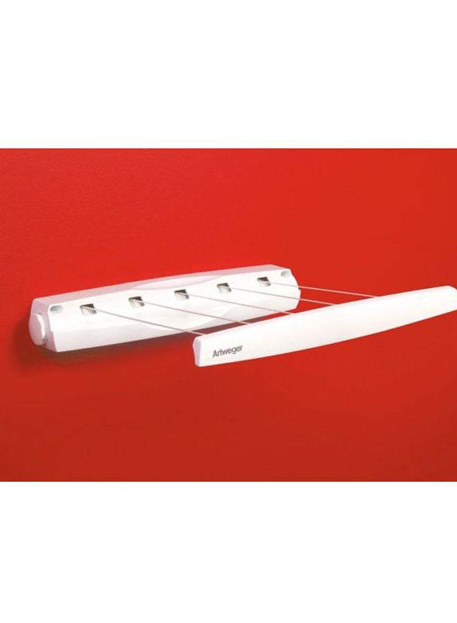 Artweger Juwel Rolldry Clothes, Extendible Wall Dryer, Drying Length 21M, Width 120 Cm, Retractable Roll Clothesline, Durable Strings, Indoor And Outdoor Washing Line- 40142 White 43cm  - Image 2