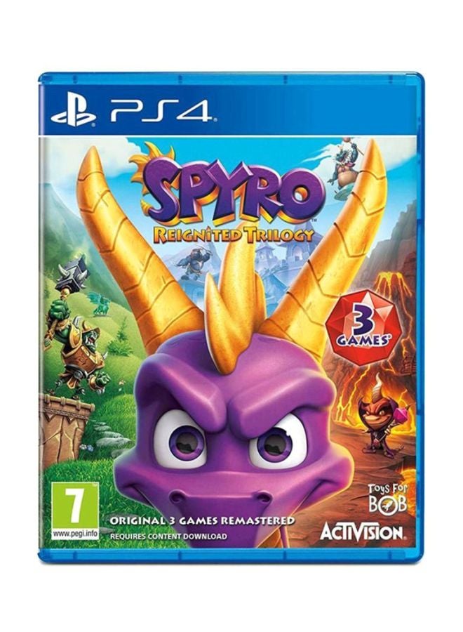 لعبة الفيديو "Spyro Reignited Trilogy" (إصدار عالمي) مع ذراع تحكم لاسلكي دوال شوك 4 - الأكشن والتصويب - بلاي ستيشن 4 (PS4) - v1599901917/N28957692A_2