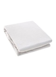 Kingtex Waterproof Mattress Protector Cotton White 120x200cm  - Image 1