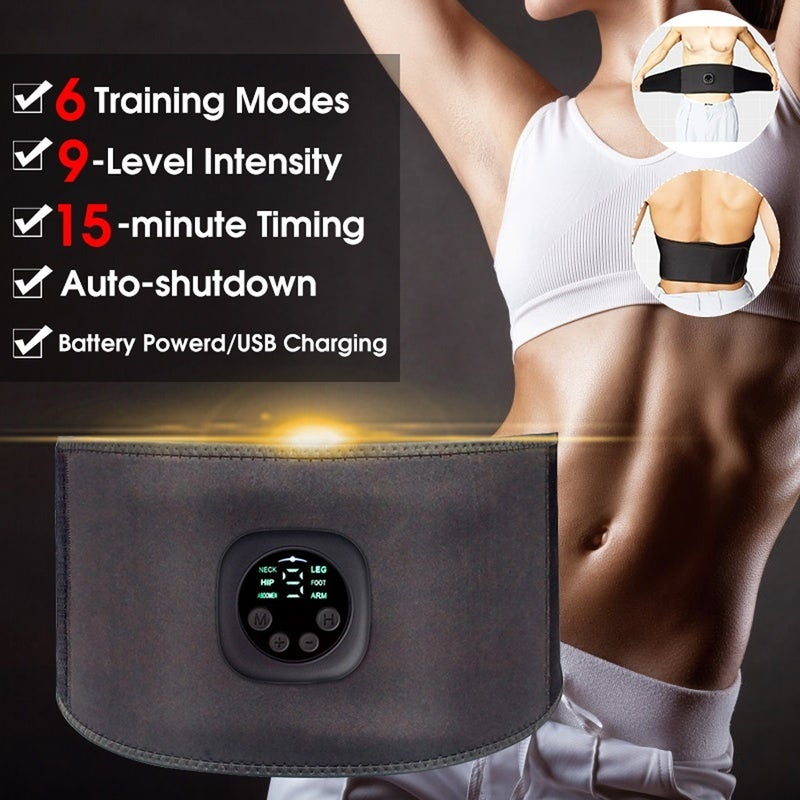 Generic Intelligent Rechargeable Ems Fitness Trainer Belt 21.0x15.0x3.4cm - Image 5