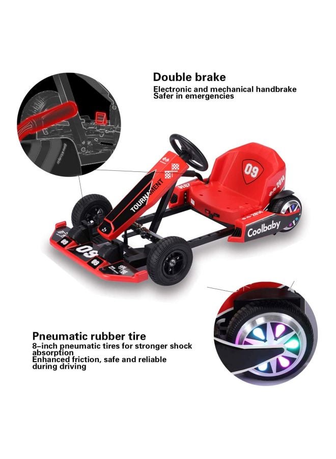 Cool Baby Crazy Drift Go Electric Ride-On Cart Red 105x34x80cm - Image 2