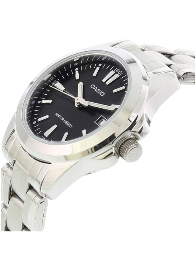 CASIO Women's Enticer Water Resistant Analog Watch LTP-1215A-1A2 - 28 mm - Silver - Image 3