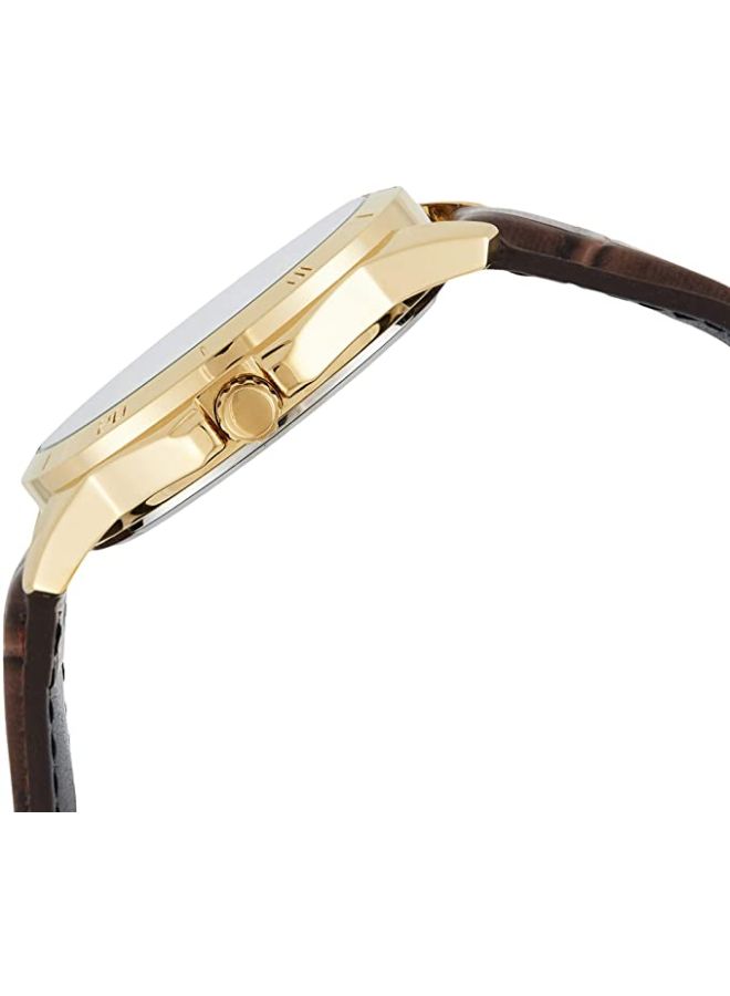 CASIO - Men's Water Resistant Analog Watch MTP-V004GL-7AUDF - 47 mm - Brown - Image 1