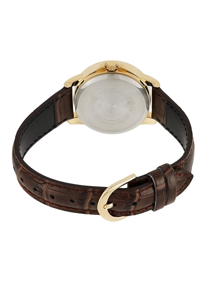 CASIO Women's Dress Analog Watch LTP-V004GL-7AUDF - 35 mm - Brown - Image 2