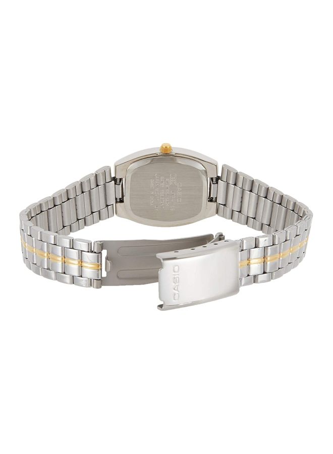 كاسيو ساعة يد بعقارب مقاومة للماء طراز LTP-1169G-9A - قياس 22 مم - فضي/ذهبي للنساء - Image 2