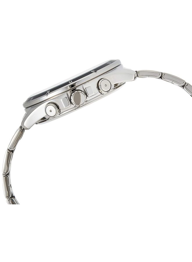 كاسيو ساعة يد إنتايسر بعقارب طراز MTP-1374D-7A - قياس 44 مم - فضي للرجال - Image 3