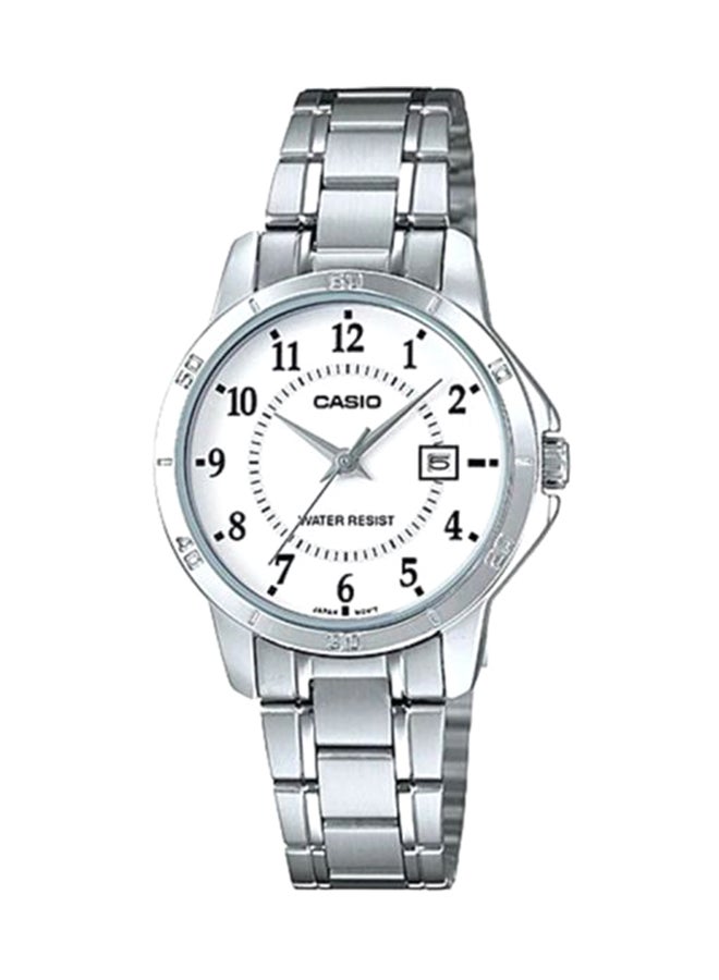 CASIO Women's Dress Analog Watch LTP-V004D-7B - 30 mm - Silver - Image 1