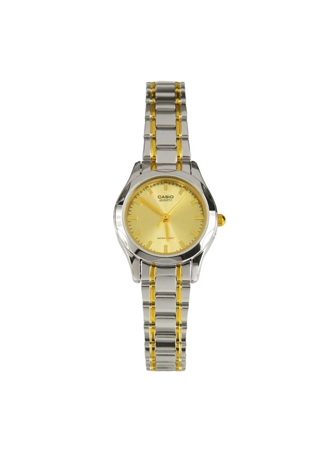 CASIO Women's Water Resistant Analog Watch LTP-1275SG-9A - 26 mm - Silver/Gold - Image 1