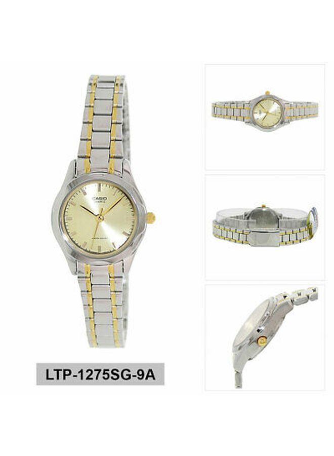 CASIO Women's Water Resistant Analog Watch LTP-1275SG-9A - 26 mm - Silver/Gold - Image 4