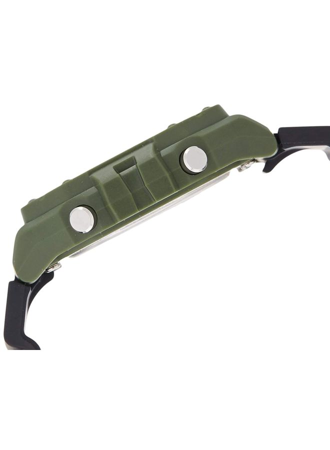 كاسيو ساعة يد رقمية مقاومة للماء طراز W-218H-3AVEF - مقاس 44 مم - لون أسود للرجال - Image 3