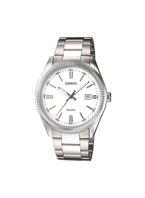 Men's Enticer Analog Watch MTP-1302D-7A1V - 44 mm - Silver