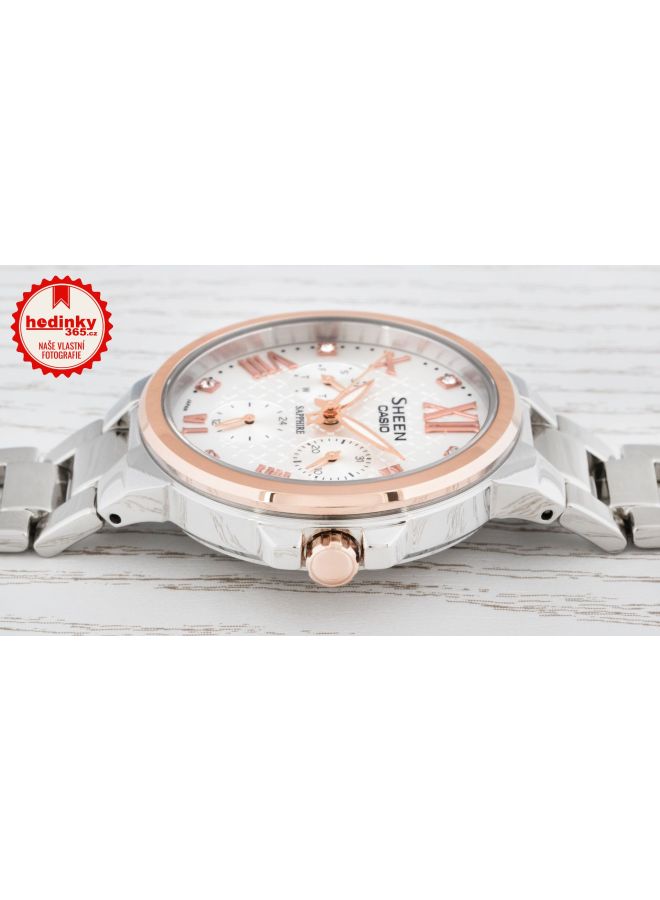 كاسيو ساعة بعقارب مقاومة للماء طراز SHE-3511L-7AUER women - Image 3