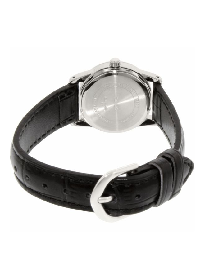 كاسيو ساعة يد رسمية بعقارب طراز LTP V001L - 1B - 25 مم - لون أسود للنساء - Image 2