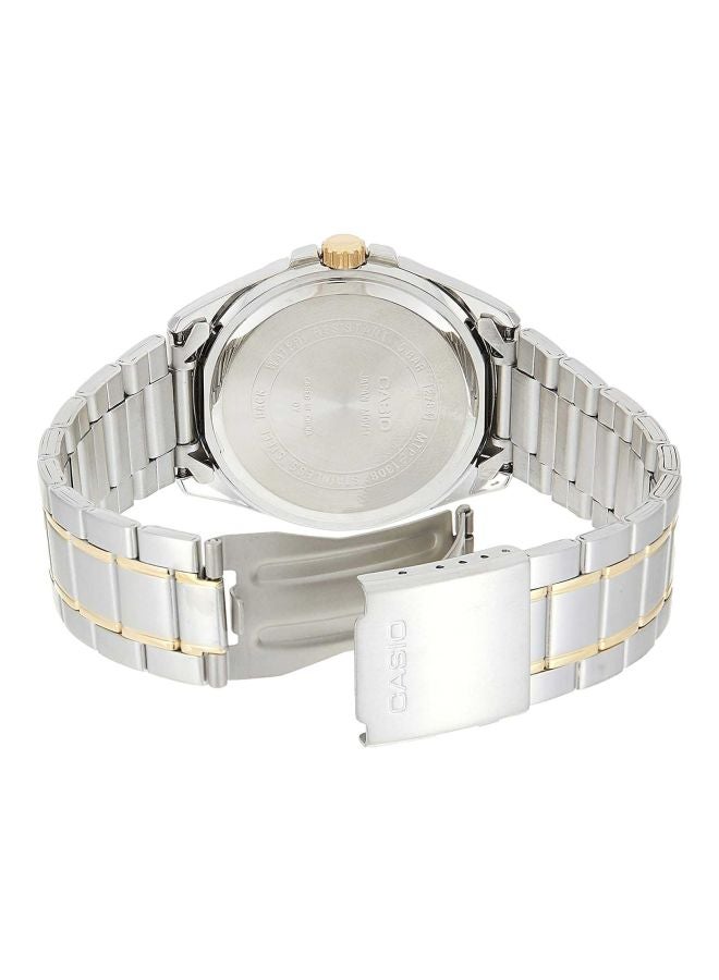 CASIO Men's Enticer Analog Watch 1308SG-7A - 49 mm - Silver/Gold - Image 2