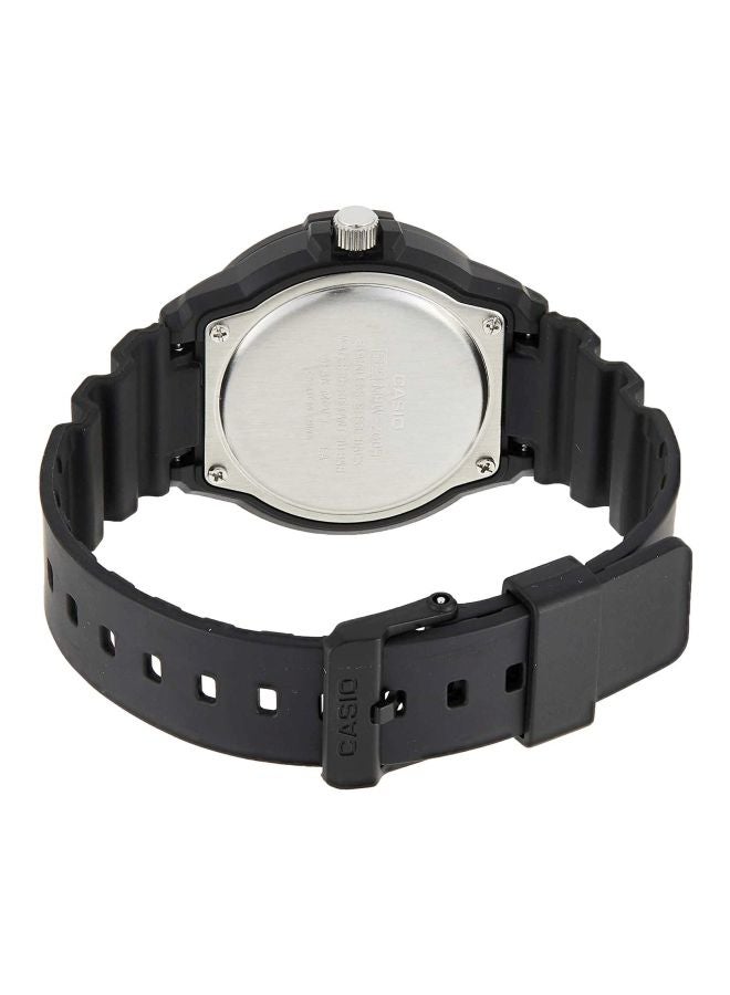 كاسيو ساعة يد بعقارب مقاومة للماء طراز MRW-200H-1B2VEF - 48 مم - أسود للرجال - Image 2