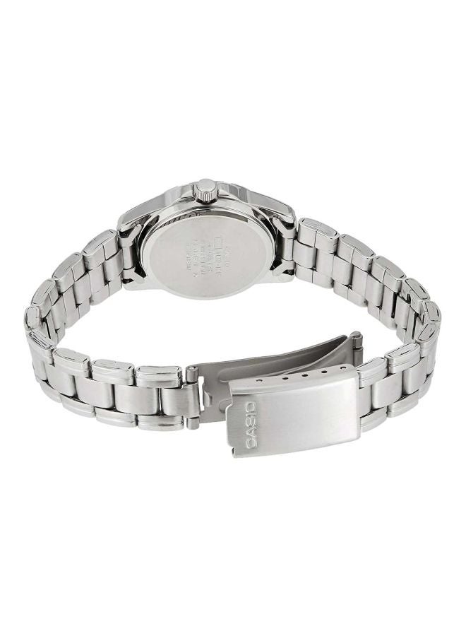 كاسيو ساعة يد إنتايسر بعقارب طراز LTP 1215A -7B2 - 28 مم - فضي للنساء - Image 2