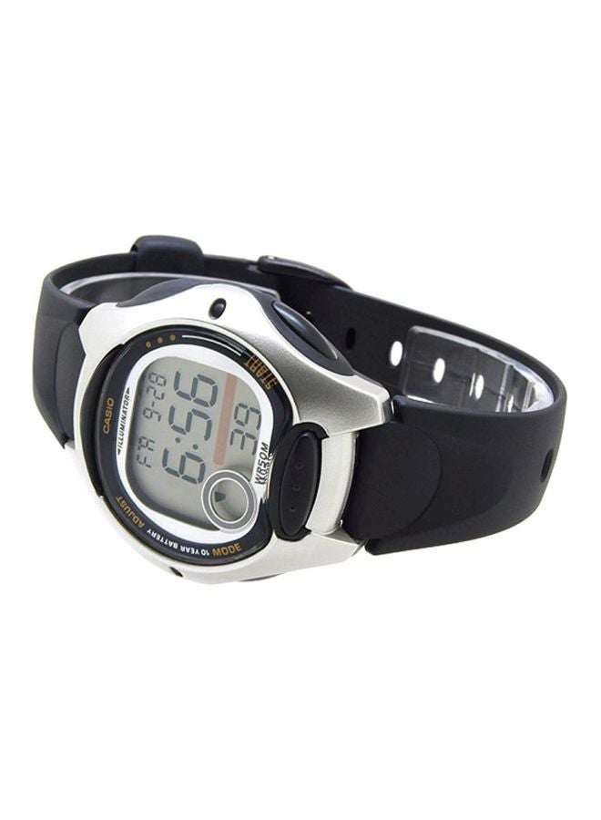 كاسيو ساعة يد رقمية بسوار من الراتينج طراز LW-200-1ADF - 35 مم - أسود للنساء - Image 4