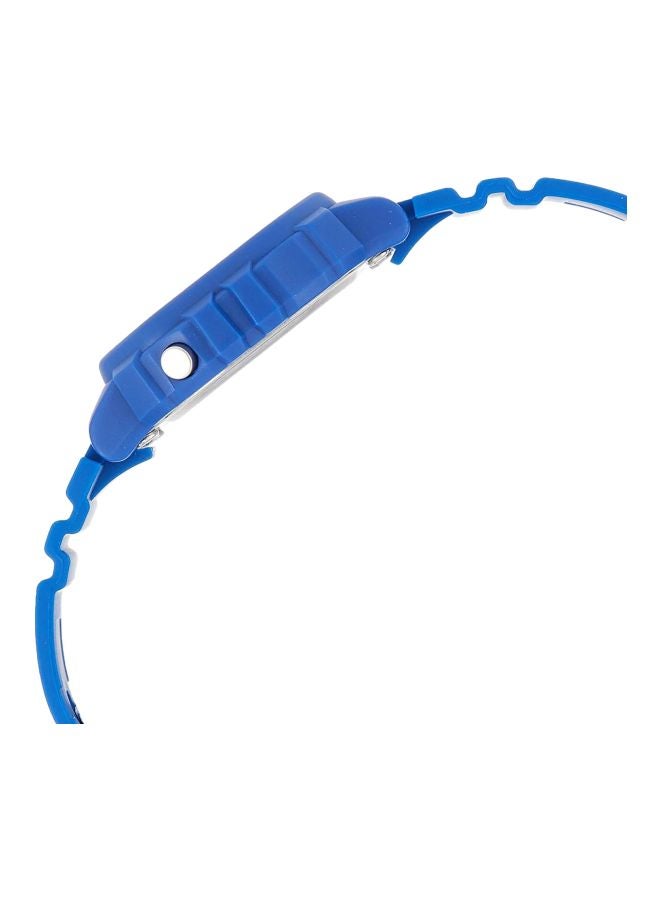 كاسيو ساعة يد إلومينيتور رقمية ومقاومة للماء طراز LA-20WH-2A - قياس 30 مم - لون أزرق للرجال - Image 3