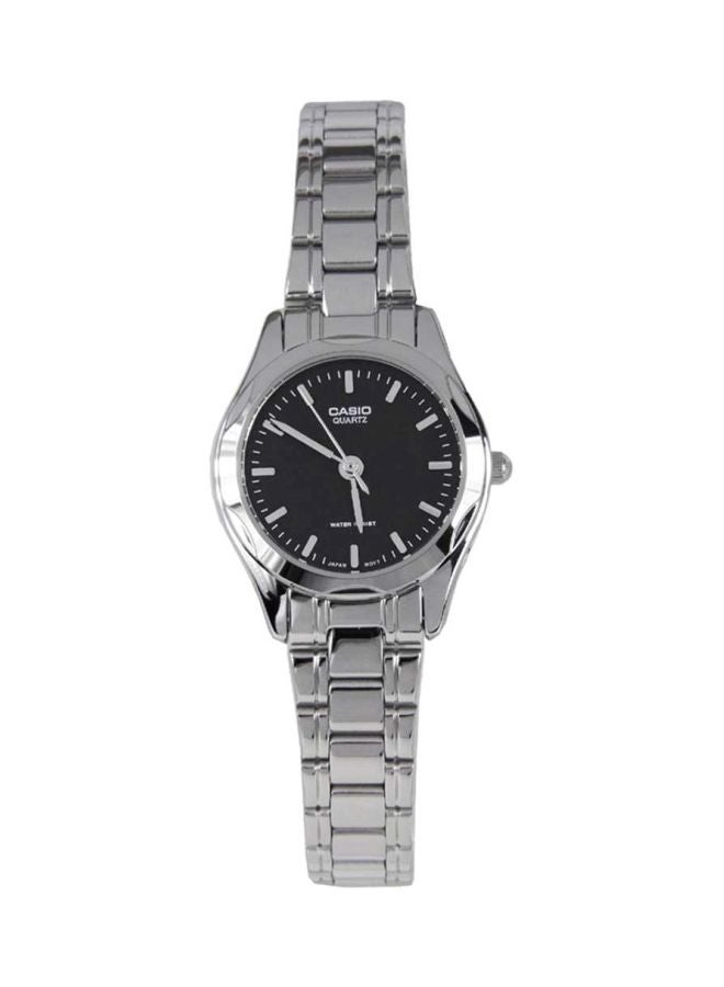 كاسيو ساعة يد بعقارب ومقاومة للماء طراز LTP-1275D-1ADF- مقاس 27 مم - لون فضي للنساء - Image 1