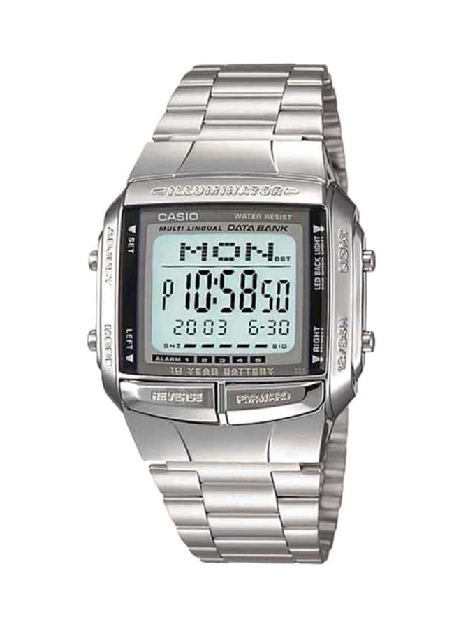 CASIO Men's Stainless Steel Digital Watch DB-360-1A - 43 mm - Silver  - Image 1