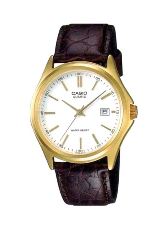 CASIO Men's Men's Leather Analog Watch MTP-1183Q-7A - 38 mm  - Image 1