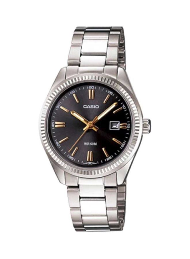 CASIO Women's Water Resistant Analog Watch LTP-1302D-1A2V - 35 mm - Silver - Image 1