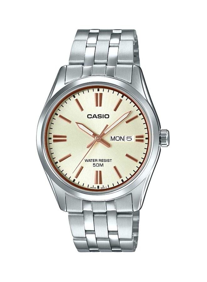 CASIO Men's Enticer Analog Watch MTP-1335D-9AVDF - 38 mm - Silver - Image 1