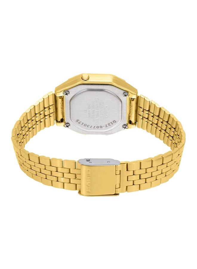 كاسيو ساعة يد رقمية مقاومة للماء طراز LA680WG-9BDF - مقاس 34 مم - لون ذهبي للنساء - Image 2