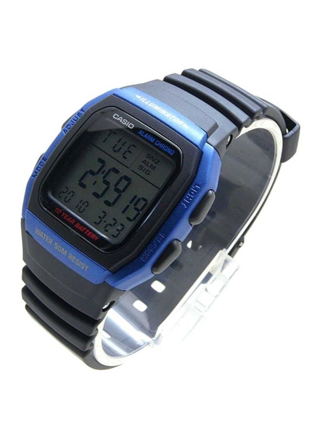 كاسيو ساعة يد رقمية للشباب طراز W-96H-2A - قياس 44 مم - لون أسود للرجال - Image 5