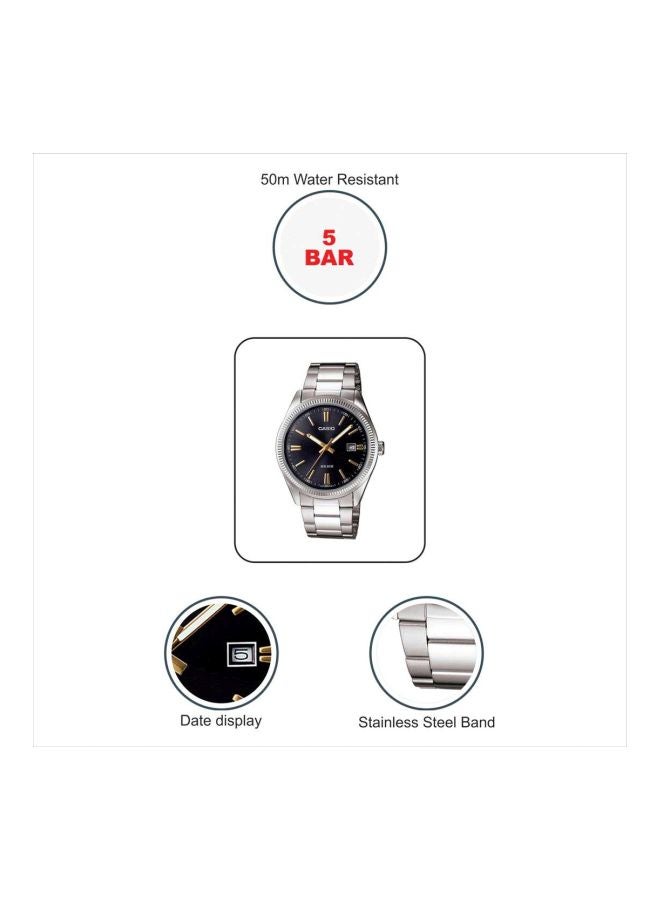 Men's Enticer Analog Watch MTP-1302D-1A2 - 39 mm - Silver