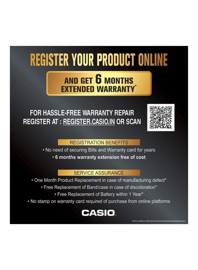 CASIO Men's Dress Analog Watch MTP-V006L-1BUDF - 38 mm - Black - Image 5