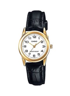 Women's Dress Water Resistant Analog Watch LTP-V001GL-7B - 25 mm - Black