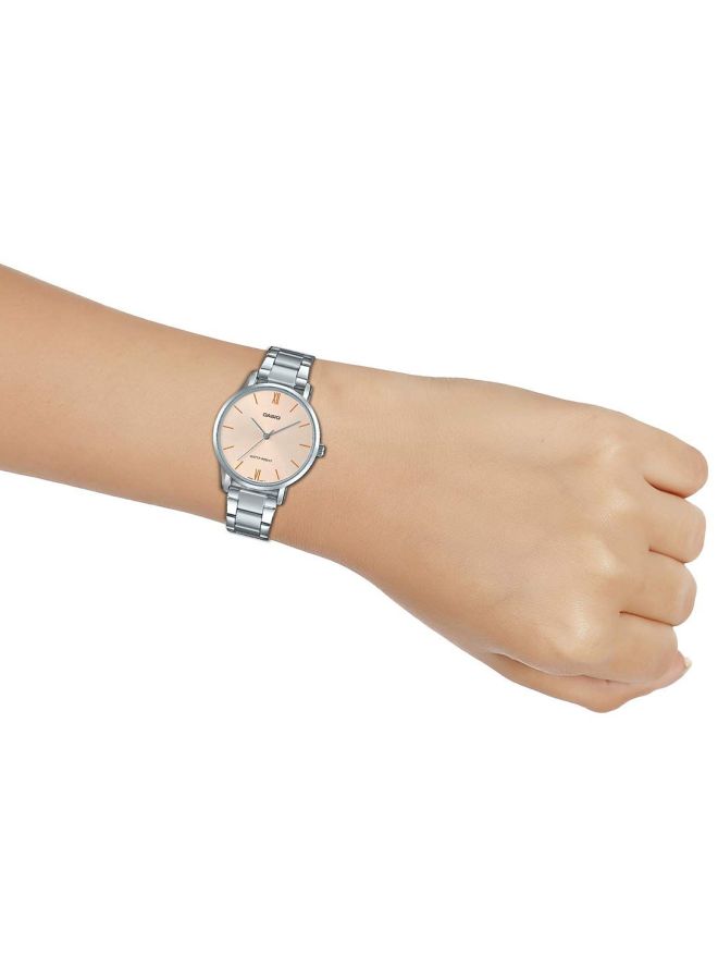CASIO Women's Enticer Analog Watch LTP-VT01D-4BUDF - 34 mm - Silver  - Image 5