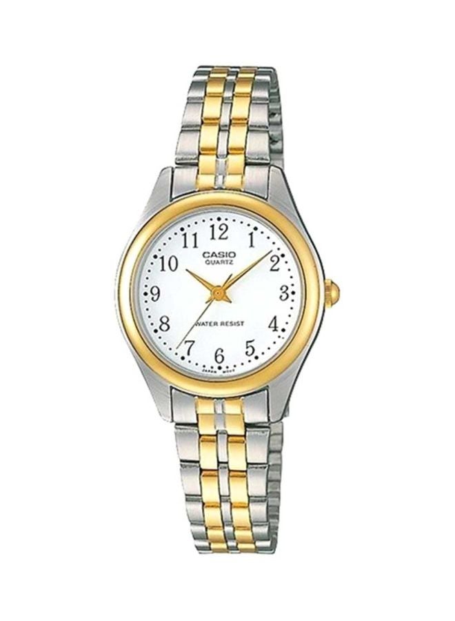 CASIO Women's Enticer Analog Watch LTP-1129G-7B - 36 mm - Silver/Gold - Image 1