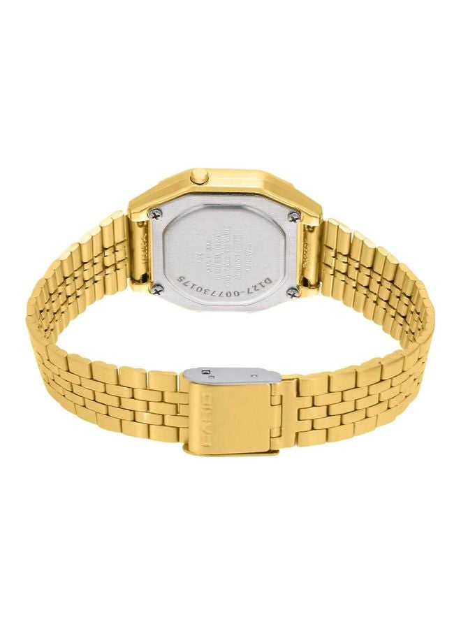 CASIO Women's Vintage Water Resistant Digital Watch LA680WGA-9BDF - 29 mm - Gold - Image 2