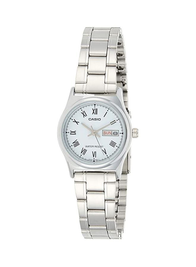 كاسيو ساعة يد رسمية بعقارب طراز LTP-V006D-2BUDF - 25 مم - فضي للنساء - Image 1