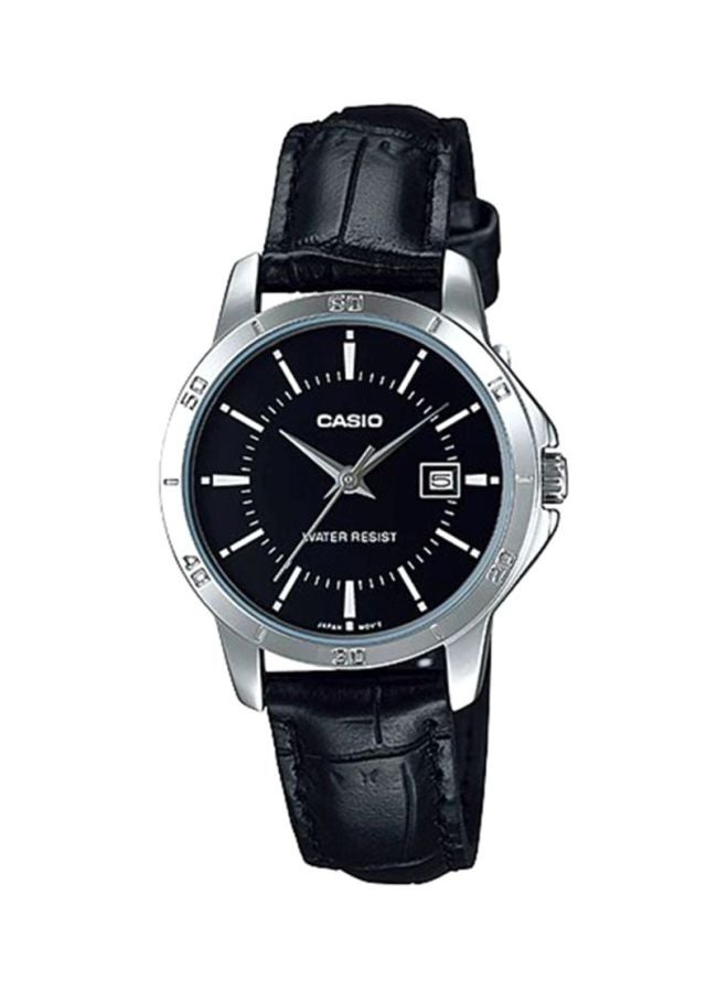 CASIO Women's Dress Analog Watch LTP-V004L-1A - 35 mm - Black - Image 1