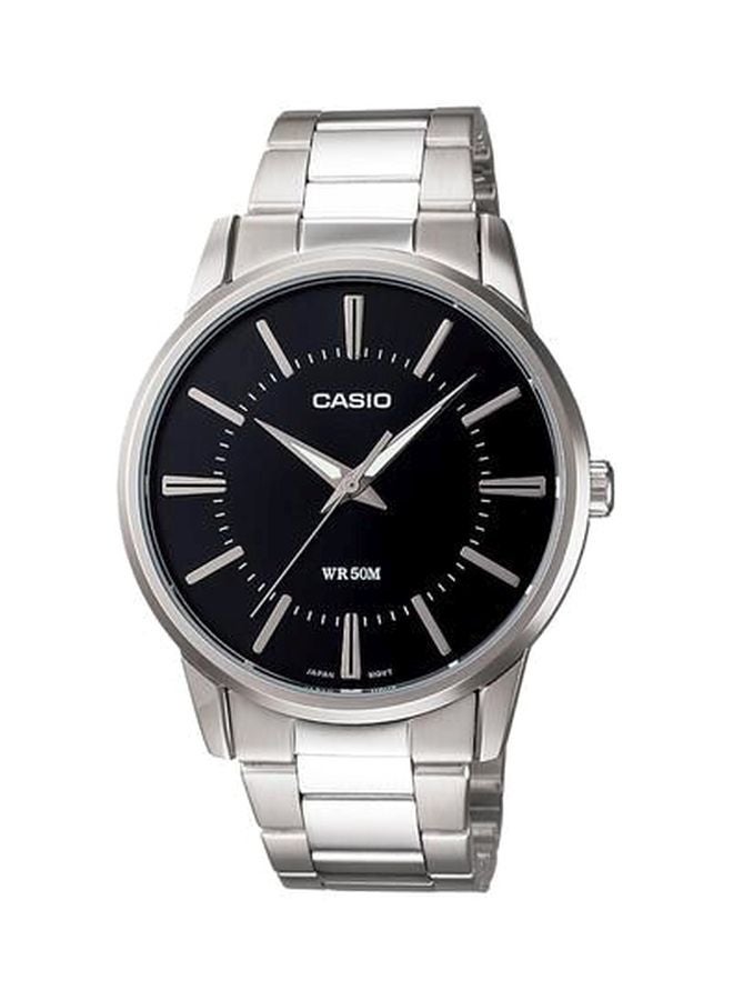CASIO Men's Enticer Water Resistant Analog Watch MTP -1303D-1A - 40 mm - Silver - Image 1