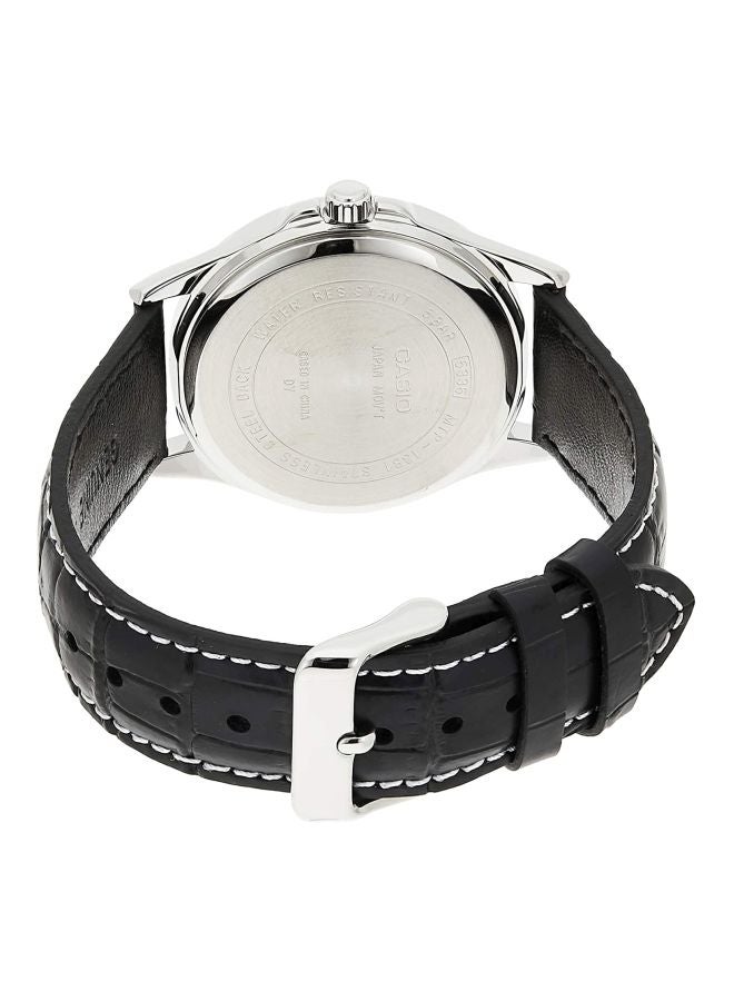 CASIO Men's Enticer Analog Watch MTP-1381L-1AVDF - 47 mm - Black - Image 2