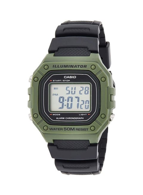Men's Youth Digital Watch W-218H-3AVDF - 44 mm - Black