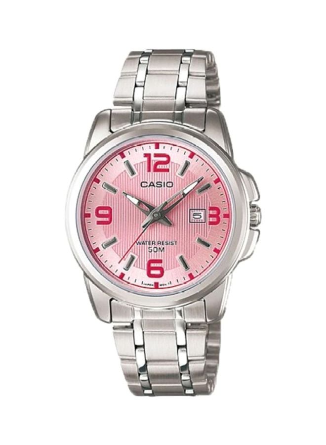 CASIO Women's Enticer Analog Wrist Watch LTP 1314D - 5A - 34 mm - Silver - Image 1
